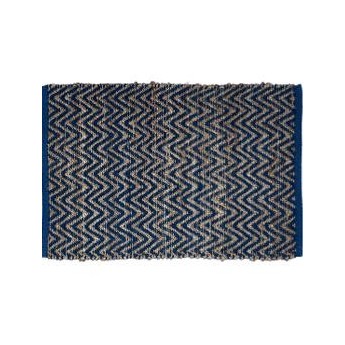 DYWANIK Rug Nora blue w/jute 60x90cm