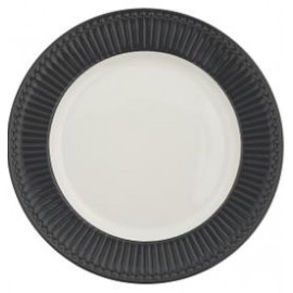 Dinner plate Alice dark grey