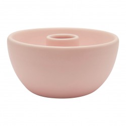 GG Candle holder pale pink small round