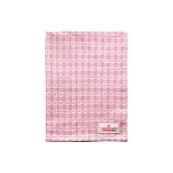 19 Tea towel Heart petit pale pink