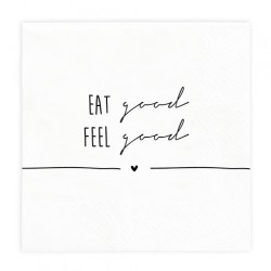 Napkin Eat Good/Feel Good incl. 20 pcs 16,5x16,5cm
